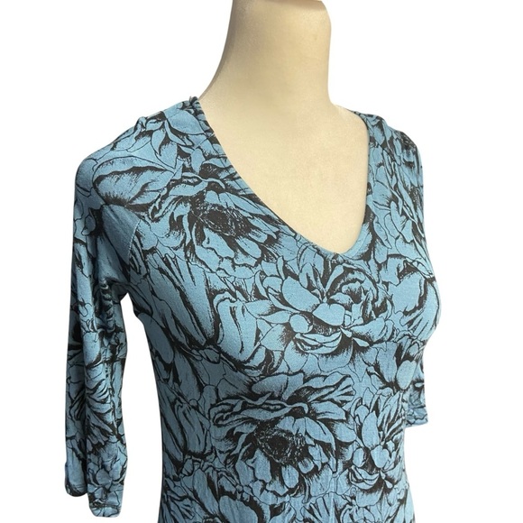 Mimi Maternity Cascade Floral Maternity Dress Size S Ankle Length 3/4 sleeves - Picture 7 of 13